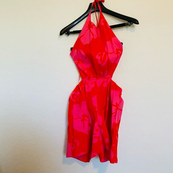 STAUD Georgia Floral Halter Romper - Picture 3 of 15